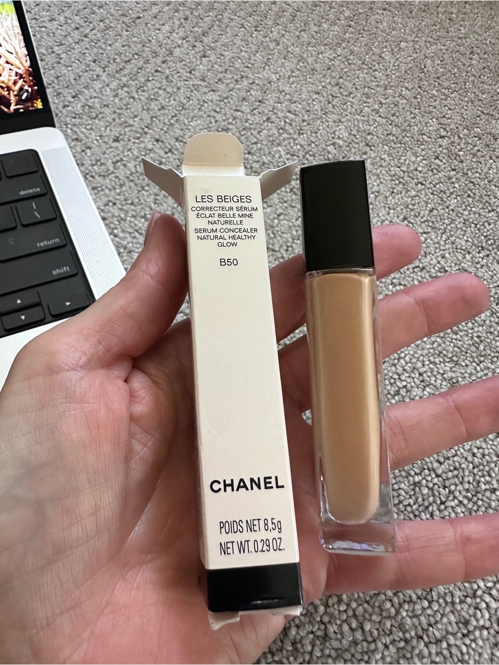 💄CHANEL Les Beiges Natural Healthy Glow Serum Concealer B50 NEW